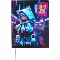 Дневник школьный твердая обложка (deVENTE) Korokoro ламинированная обложка с рамкой для фотографий, тиснение фольгой, ляссе арт.2020501