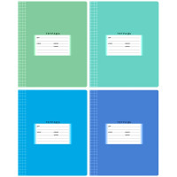 Тетрадь 12 листов клетка (BG) Школьная ассорти арт Т5ск12 7326