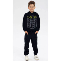 Костюм спортивный для мальчика арт.Forever размерный ряд 32/128-38/146 цвет черный
