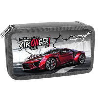 Пенал 2 отделения (Оникс) ПКК 11-5 Красное авто 190х110мм ламинированный картон