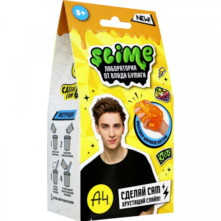 Набор для творчества Лаборатория 100гр Влад А4 Crunch slime (Волшебный мир) арт.SS500-40189