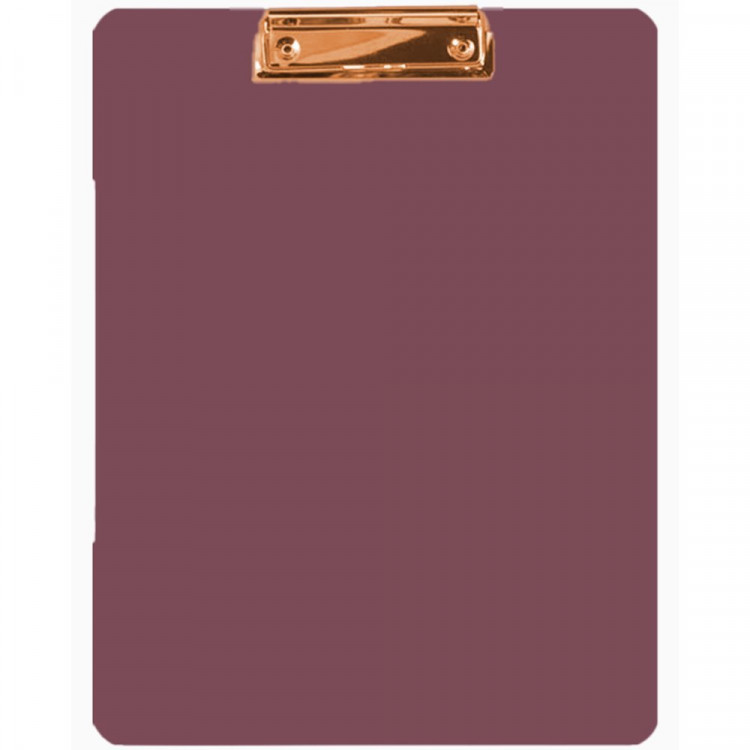 Планшет А4 пластик бургунди deVENTE с выдвижным подвесом с металлическим прижимом цвета розового золота арт.3034516 (Ст.12/48)