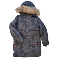 Куртка зимняя для мальчика (MULTIBREND) арт.hwl-MY-736-1 цвет серо-зеленый