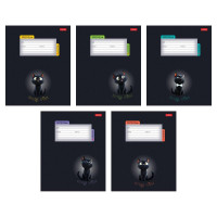 Тетрадь 18 листов клетка (Hatber) Котенок уголек ассорти арт 18Т5В1