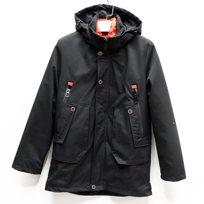 Куртка  для мальчика (Aite) арт.brs-9904-1 размерный ряд 36/140-44/164 цвет черный