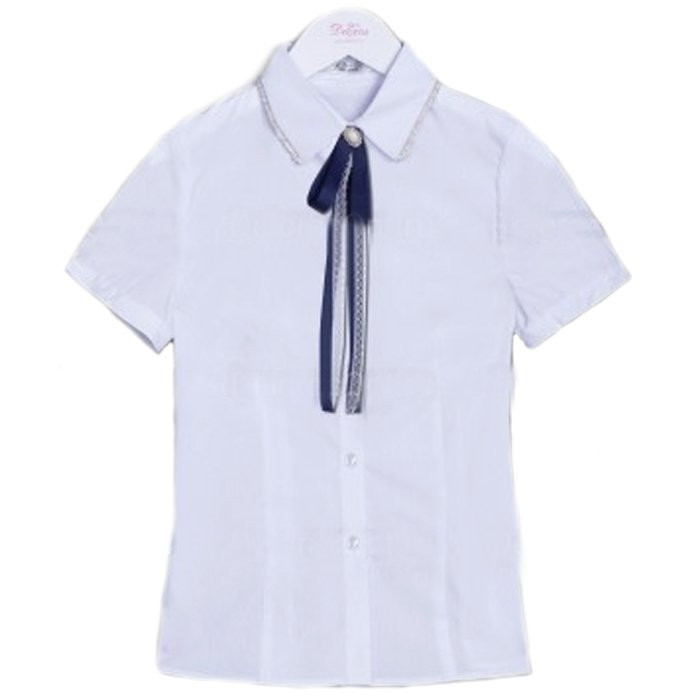 Блузка для девочки (Делорас) короткий рукав цвет голубой арт.C62521S размер 38/146