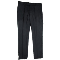 Брюки для мальчика (OVAS) Полоса зауженный силуэт артикул 840 размер 44/164-48/176 цвет черный/полоса