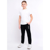Брюки спортивные для мальчика арт.CLE 903335-01у размер 34/134-42/158 цвет черный