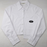 Блузка для девочки (Kevin Young) длинный рукав цвет белый арт.R105743-1 размерный ряд 34/134-44/164