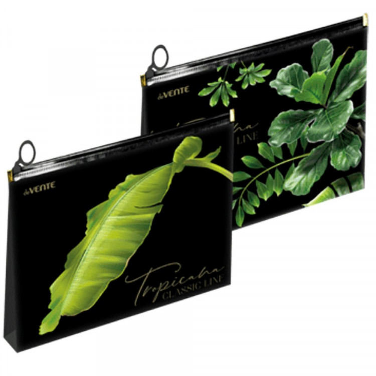 Папка школьная  для тетрадей  А5 на молнии силикон (deVENTE) Tropicana арт.3072233