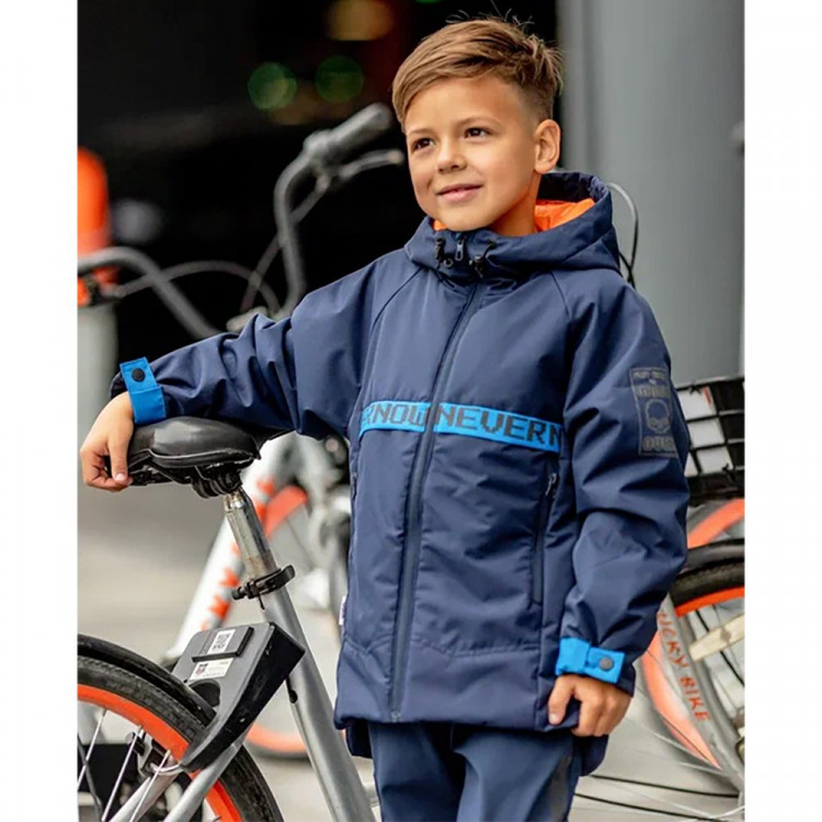 Куртка осенняя  для мальчика (Батик) арт.Джеро цвет синий
