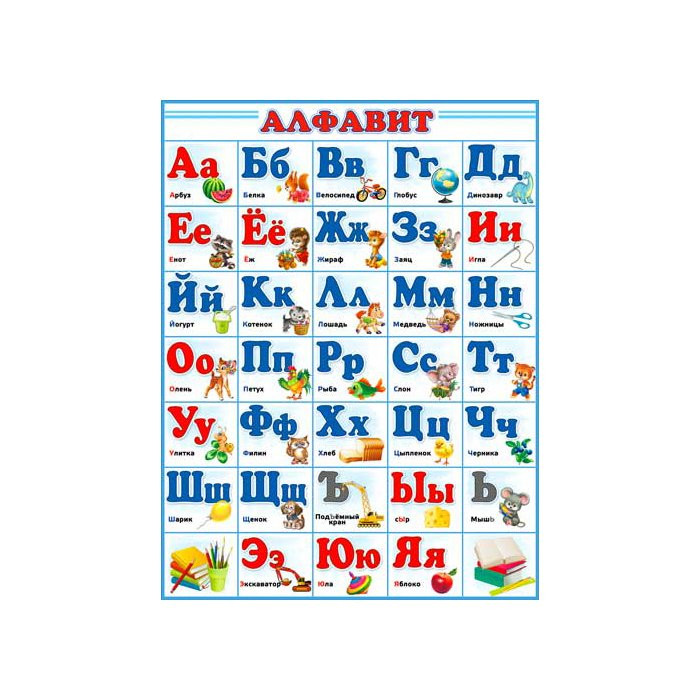 Плакат А2 Алфавит арт Р2-315