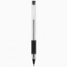 Ручка гелевая прозрачныйкорпус резиновый упор. Attomex 0,5мм черная арт.5051307 (Ст.12/144)