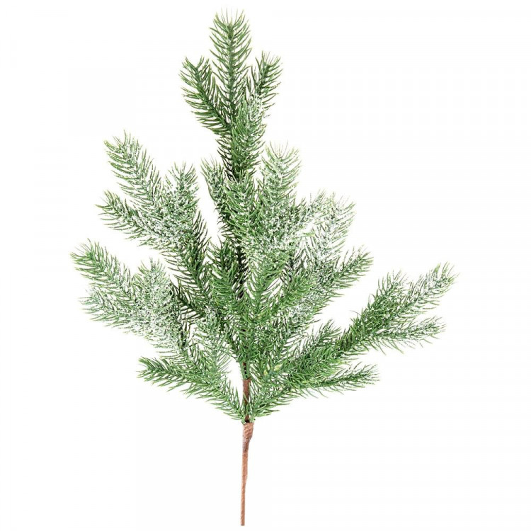 Украшение декоративное "Ветка. Хвоя пластик" 62см цв.зеленый арт.227-523
