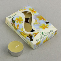 Свеча в гильзе 06шт/наб. "Ваниль" арт.1256483