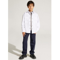 Сорочка детская  (Делорас) длинный рукав размерный ряд 37/164-170 цвет черный арт.C71734N на кнопках