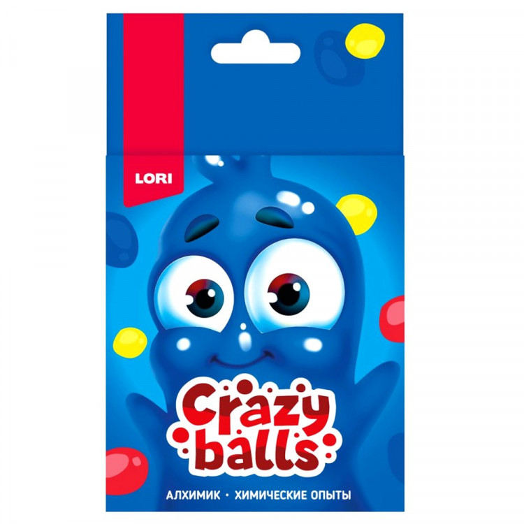 Химические опыты Crazy Balls Жёлтый, синий и красный шарики (LORI) арт.Оп-101