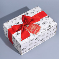 Коробка подарочная сборная 25*18*10см "Новогодняя почта" арт.9076780