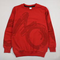 Джемпер для мальчика артикул Waxmen 49150  размер 36/140-48/176 цвет красный