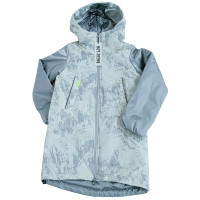 Куртка осенняя для девочки (Аврора) арт.Николь размерный ряд 32/128-44/164 цвет серебро