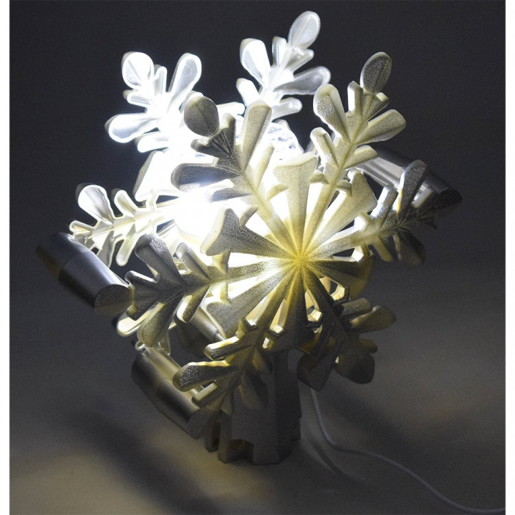 Верхушка-проектор на ёлку "Снежинка" арт.1003073