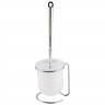 Щетка  д/унитаза с подставкой напольная + держатель для туал. бумаги 10*12*37 см