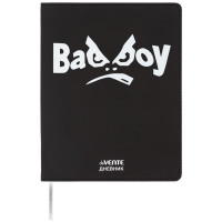 Дневник школьный гибкая обложка кожзам (deVENTE) Bad Boy шелкография, отстрочка, ляссе арт.2222514