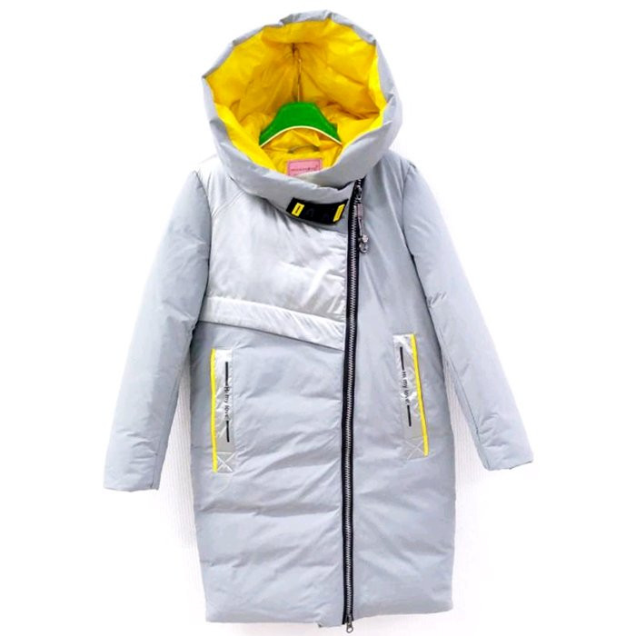 Куртка зимняя для девочки (MULTIBREND) арт.dux-825-4 цвет серый