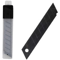 Лезвия сменные "deVENTE. TOTAL BLACK" к ножам 18 мм, черные, 10 шт в пластиковом футляре 4092401 (Ст.10/300)