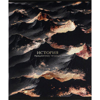 Тетрадь предметная 48 листов (Prof-Press) Black&Cold История холодная фольга софт-тач выборочный лак арт.48-2709