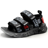 Сандалии для мальчика (Мышонок) серый верх-искуственная кожа подкладка-искусственная кожа размерный ряд 26-31 арт.jwg-N21-2R