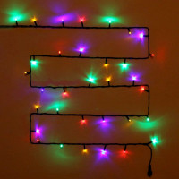 Гирлянда эл.д/улицы точечная 20м 240LED цв.мульти (т.провод) 8режимов (можно соединять) арт.183-542