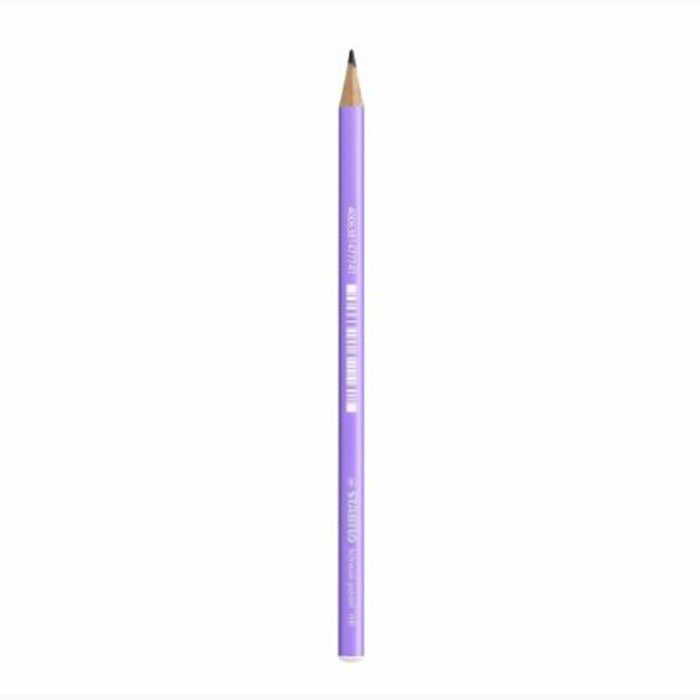 Карандаш чернографитный STABILO без ластика SCHWAN пастель фиолетовый арт.421/НВ-3 (Ст.12)