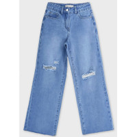 Джинсы для девочки артикул Deloras 22153  размер 34/134-44/164 цвет синий