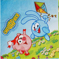 Салфетки "Смешарики" 16шт/наб. 33см арт.1502-0651