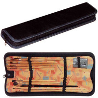 Пенал (Оникс) для кистей кожзам черный арт ПКЗ 08-50