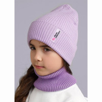 Шапка демисезонная для девочки (CLEVER) арт.544054вн размер 52-54 цвет фиолетовый