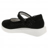 Туфли для девочки (Kenka) черный верх-искусственный нубук подкладка-натуральная кожа размерный ряд 30-35 арт.MWI_8940-1_BLACK_N
