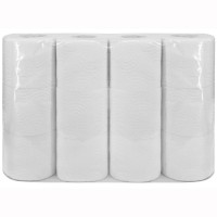 Бумага туалетная 2-слоя втулка 12 рулона в упаковке 15м белая  Plushe Professional 16 (Ст.12)