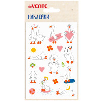 Наклейки А6 (deVENTE) объемные мягкие многоразовые Duck love 10х15 см арт.8002467