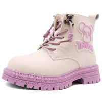 Ботинки для девочки (Paliament) цвет бежевый верх-искусственная кожа подкладка - байка размерный ряд 26-31 артикул tyg-221810-3B