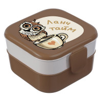 Ланч-бокс 0,4л+0,4л "Совы" арт.М1232