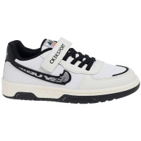 Кеды для мальчика (Сказка) белый верх-искуственная кожа подкладка-текстиль артикул R080574075WBK