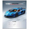 Тетрадь 12 листов косая линия (Profit) Разные автомобили-4 ассорти арт.12-4276