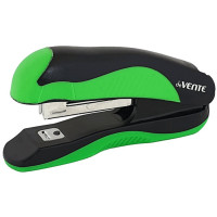 Степлер №10 (12л) пластик с каучуковой  вставкой deVENTE Monochrome черн/зел арт.4142001