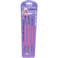Набор кистей пони 3 штуки в наборе deVENTE Амаи Меноко (Amai Menoko) №2,4,7 арт.8072609
