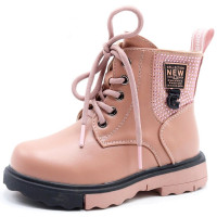 Ботинки для девочки (Котёнок) розовый верх-искусственная кожа подкладка - байка артикул sdf-3539-5