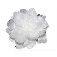 Бант для волос белый Arco Carino 13см арт.100