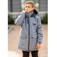 Куртка осенняя  для мальчика (Батик) арт.Артур цвет серый