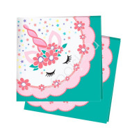 Салфетки 24*24см 12шт/наб. "Единорог" арт.6058418